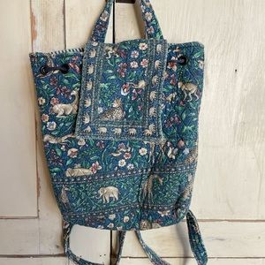 Vera Bradley Animal Kingdom backpack and zipped coin purse